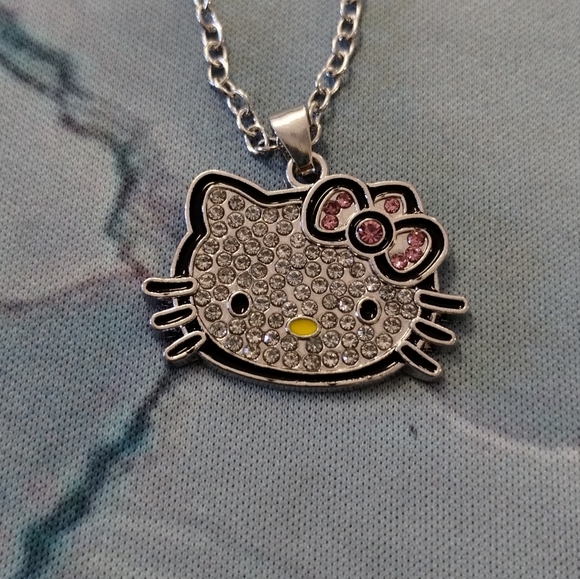 Hello Kitty Rhinestone Necklace - Picture 4 of 4